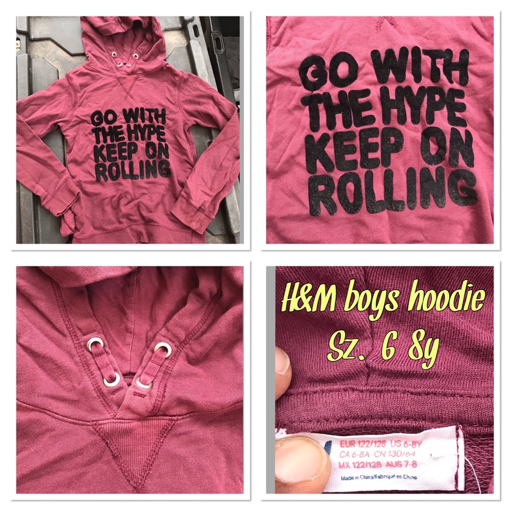 H&M boys hoodie Sz 6-8y